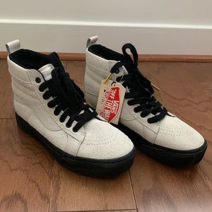 Vans MTE SK-8 Hi White Moonbeam Platform NWT Sz 9